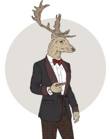 Man Dressed as Deer